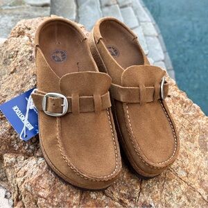 Birkenstock Women’s Buckley Leather Suede Shoes Narrow